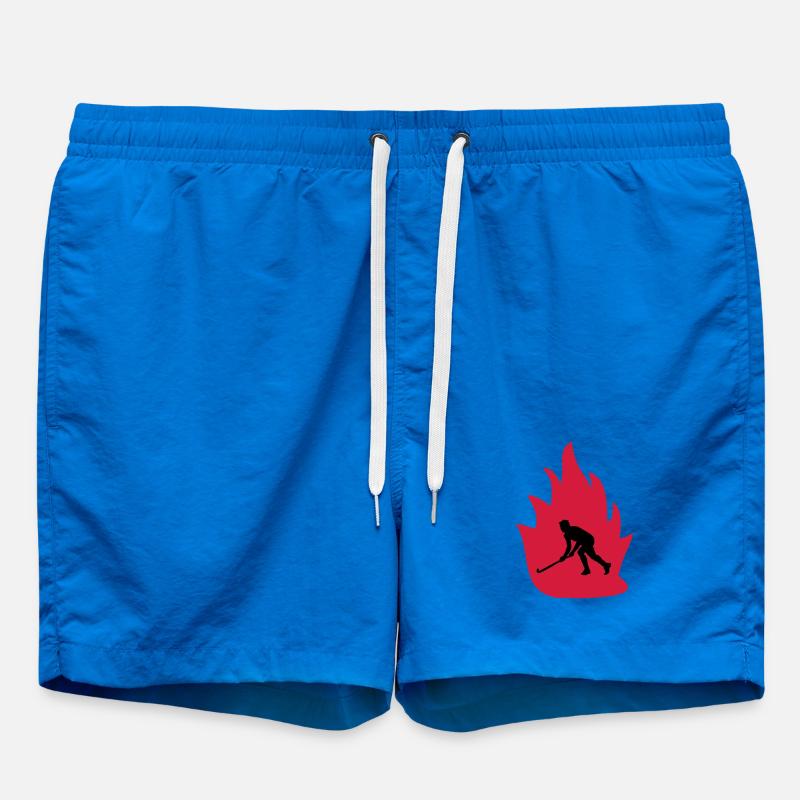 Floorball fire - Swim Trunks - cobalt blue