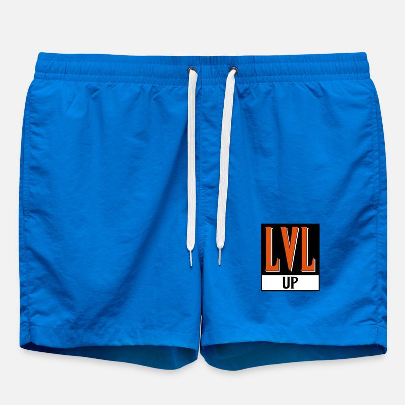level up nerd cod - Swim Trunks - cobalt blue
