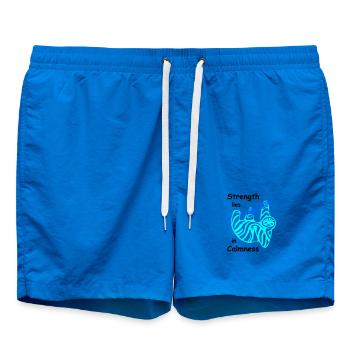 Paresse, Calme - Short de bain - cobalt blue - Devant - AI Model Male 185 light (185cm)