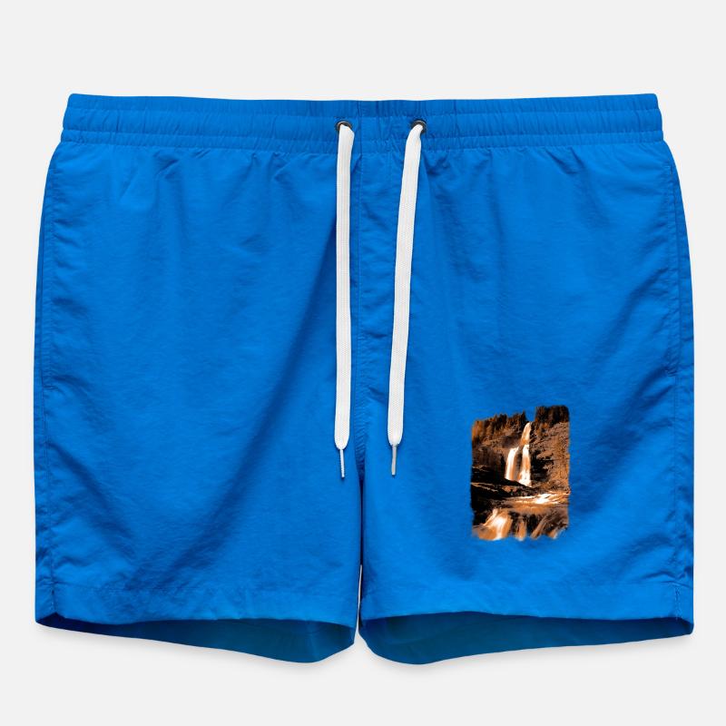 Cascade Naturelle en Tonalités Terre - Short de bain - cobalt blue