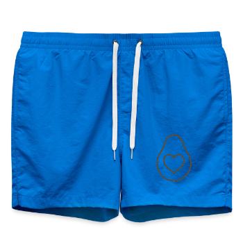 Avocado Love – Minimalistisches Herz-Design - Badeshorts - Cobalt blue - Vorne
