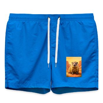 Jupe de bande dessinée mignonne réaliste Hyrax - Short de bain - cobalt blue - Devant