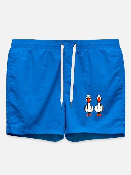 2 Oche Oche Doppio Dito Medio Duo Amici Duo - Costume a pantaloncino - cobalt blue