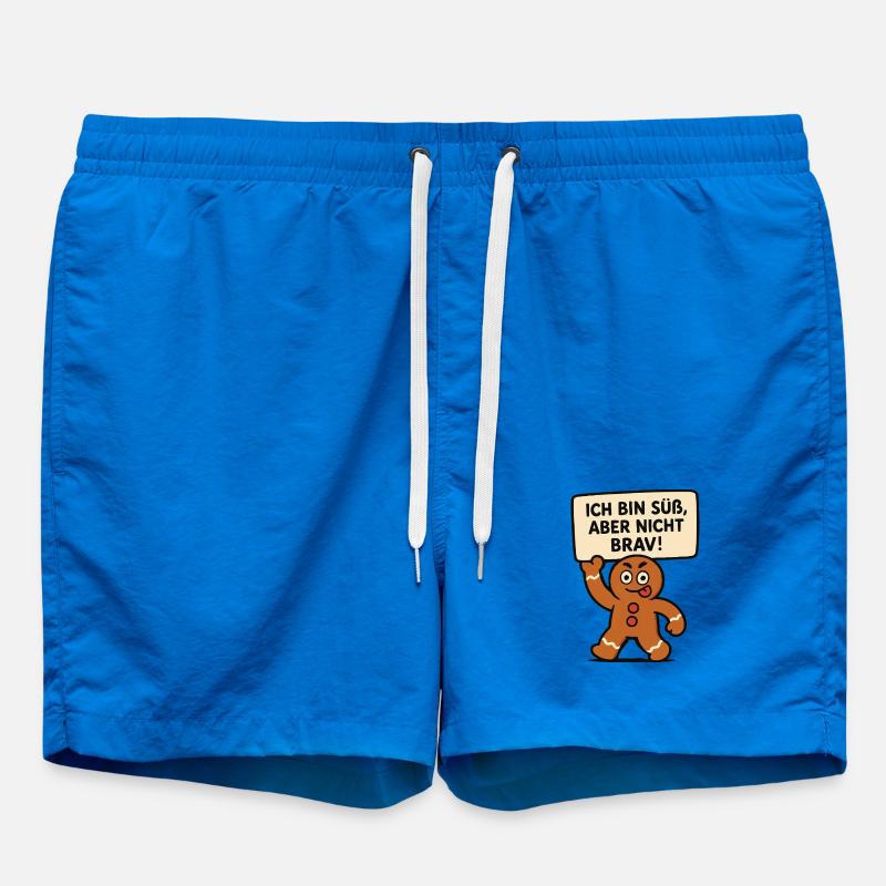 Ich bin süß, aber nicht brav - Badeshorts - Cobalt blue