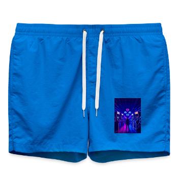 Insert Coin Arcade Love – Rétro 80s Gaming - Short de bain - cobalt blue - Devant