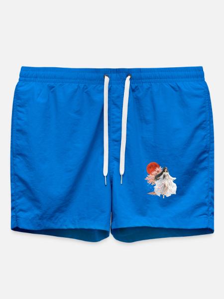 Moonlit Blossom Enchantress - Swim Trunks - cobalt blue