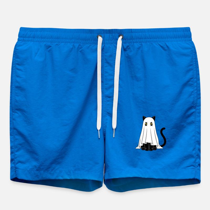 Ghost Cat Veil Ghost - Swim Trunks - cobalt blue