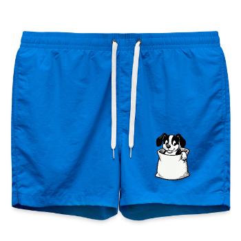 Dessin animé Chien dans le sac - Short de bain - cobalt blue - Devant