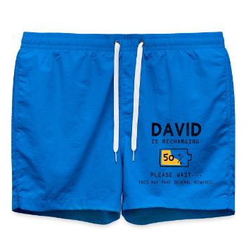 David prénom drôle sarcastique Cadeaux david - Short de bain - cobalt blue - Devant