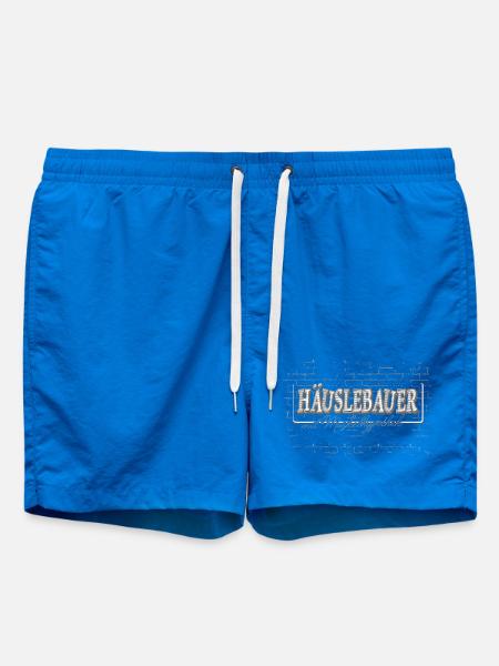 Haus Ausbau Häuslebauer mit Muskelhypothek - Badeshorts - Cobalt blue