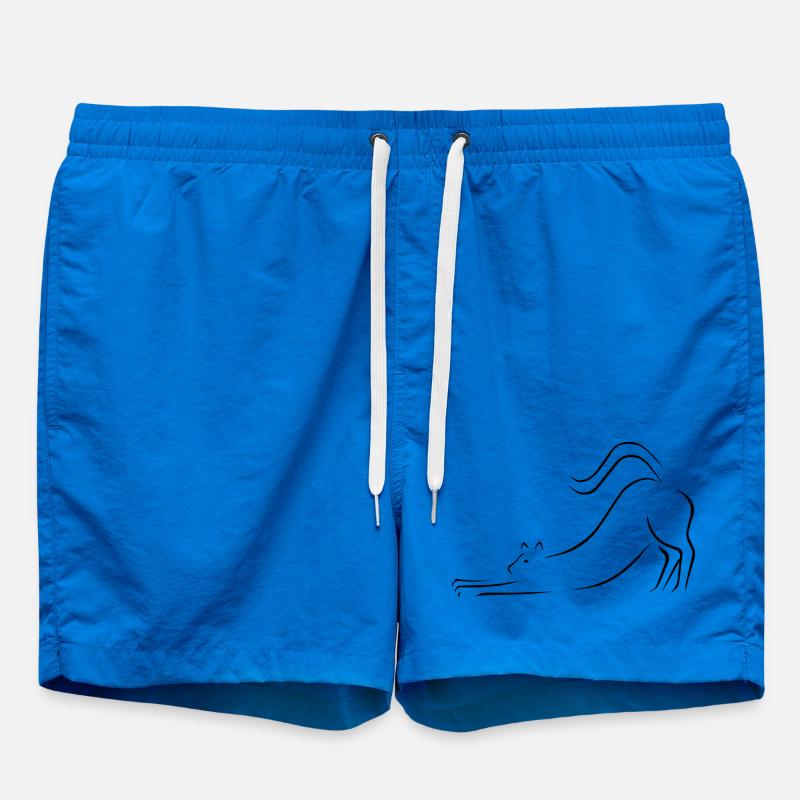 cat - Swim Trunks - cobalt blue