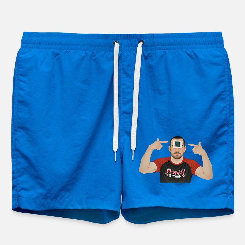 BRAIN PROCESSOR - geek & scifi - Swim Trunks - cobalt blue