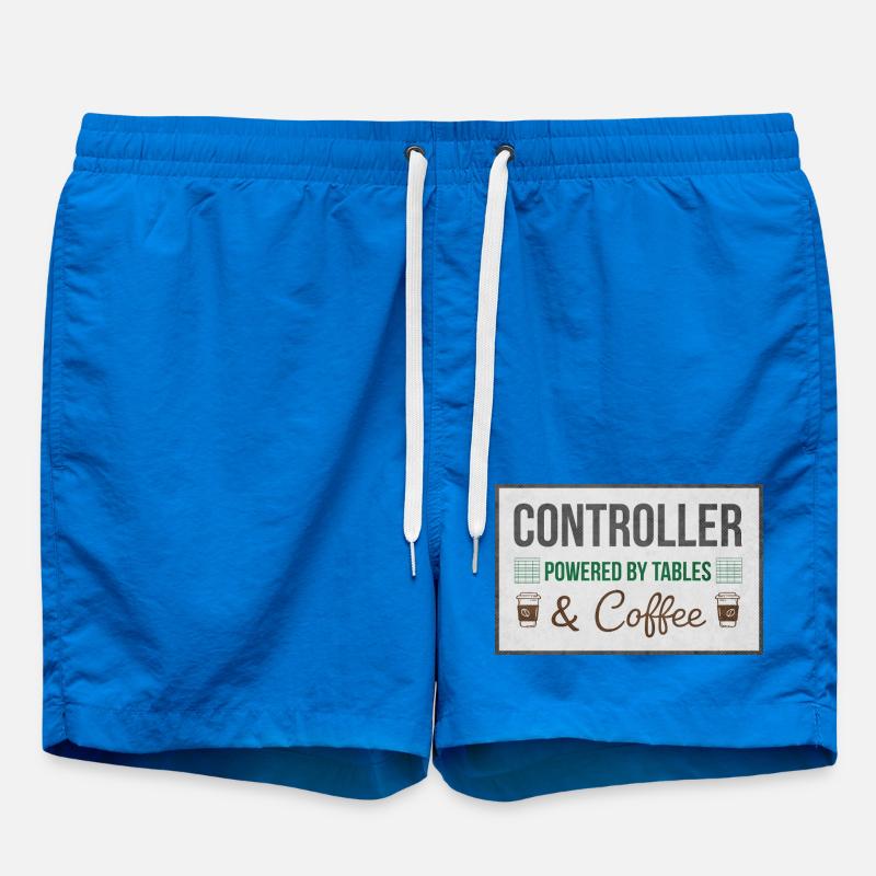 Controller Powered by Tables & Coffee - Badeshorts - Cobalt blue