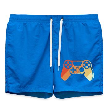 Vintage Gamepad - Swim Trunks - cobalt blue - Front