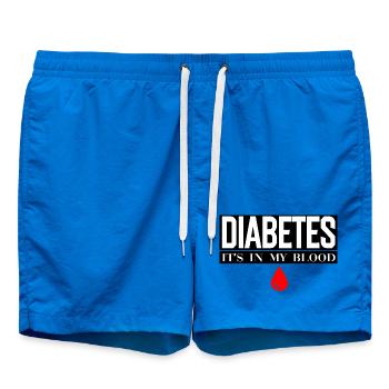 Le diabète, c’est dans mon sang - Short de bain - cobalt blue - Devant