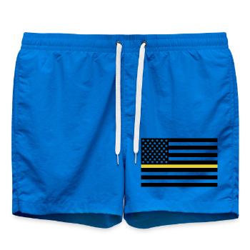 Disponent Gelbe Linie - Badeshorts - Cobalt blue - Vorne