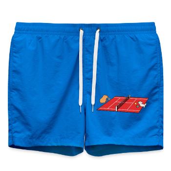 Tennis T-Shirt Dog and Capybara - Swim Trunks - cobalt blue - Front