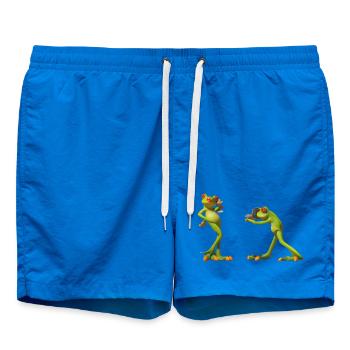Froschduo Verspielter Charme - Badeshorts - Cobalt blue - Vorne - AI Model Male 185 light (185cm)