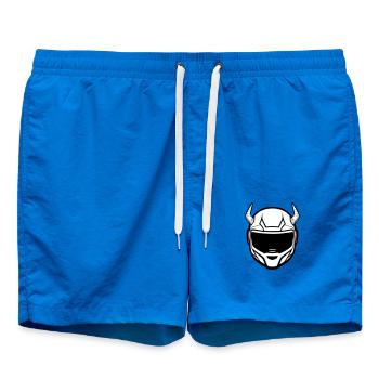 Casque de moto de motocross avec deux cornes - Short de bain - cobalt blue - Devant - AI Model Male 185 light (185cm)