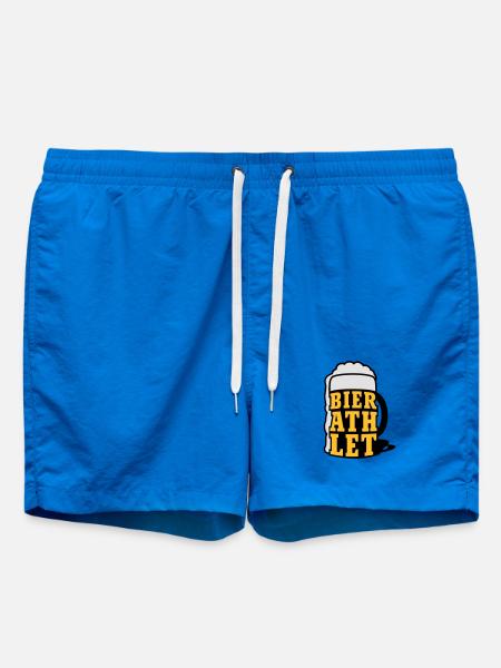 Bierathlet | Beer | Bier - Swim Trunks - cobalt blue
