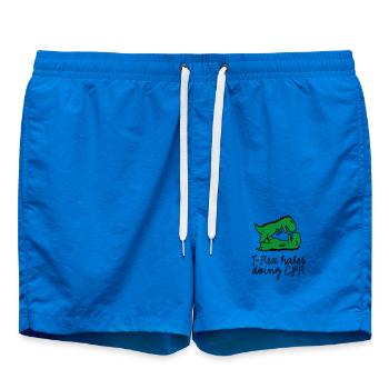 T-Rex hates doing CPR premiers secours instructeur - Short de bain - cobalt blue - Devant - AI Model Male 185 light (185cm)