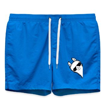 L'alpaga regarde de côté - Short de bain - cobalt blue - Devant