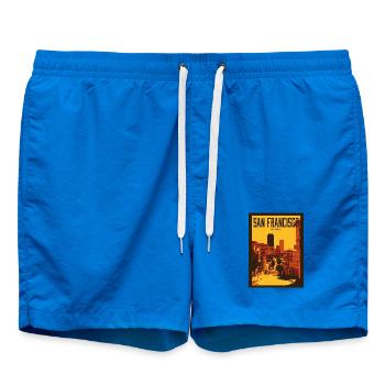 Sonnengetönte San Francisco Skyline - Badeshorts - Cobalt blue - Vorne