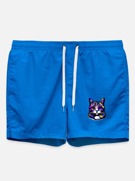 Cat - Swim Trunks - cobalt blue