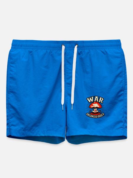 WAR – Organized Idiocy - Swim Trunks - cobalt blue