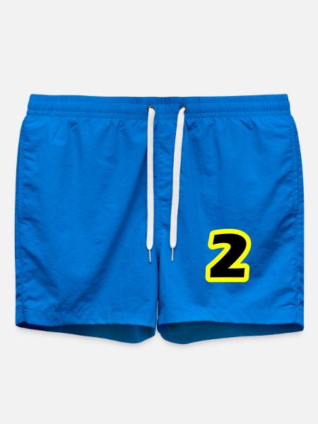 2 Number symbol - Swim Trunks - cobalt blue