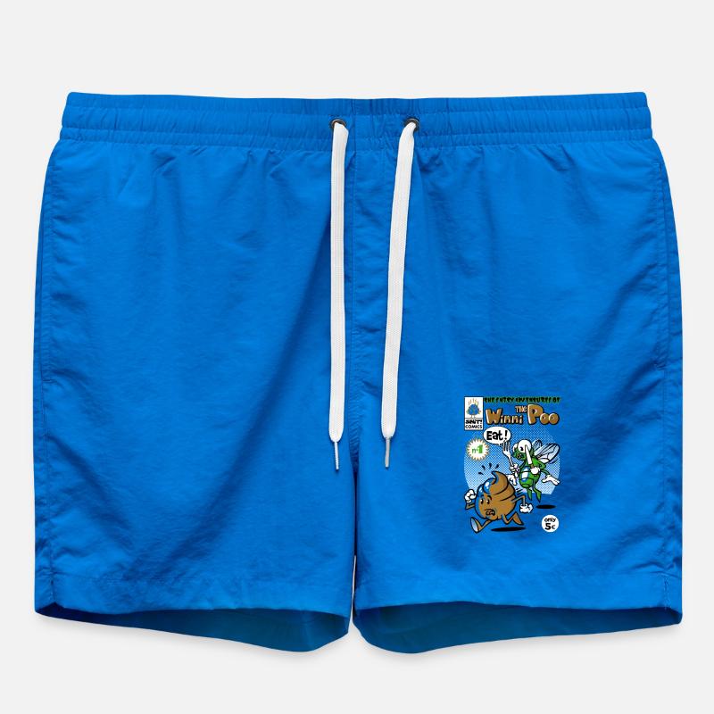 Shit comic - Swim Trunks - cobalt blue