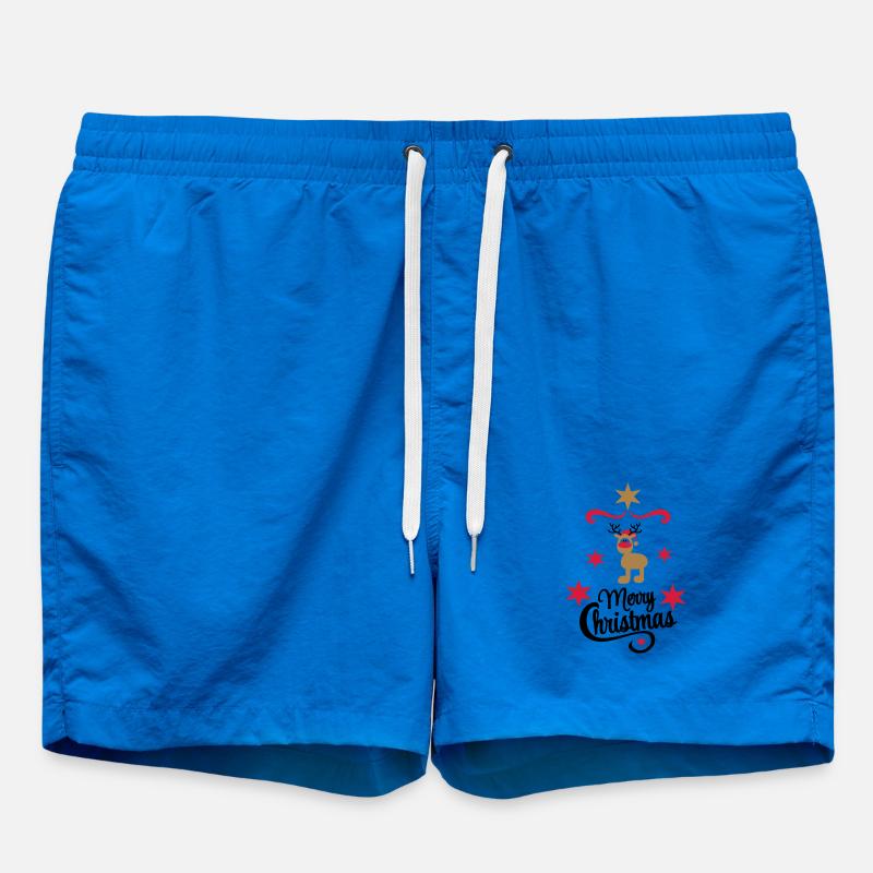 Christmas - Swim Trunks - cobalt blue