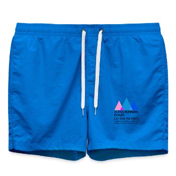 Ultra Running Laufen Skyrace Etappenlauf Geschenk - Badeshorts - Cobalt blue - Vorne - AI Model Male 185 light (185cm)