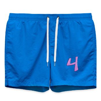 Chiffre numéro 4 - Short de bain - cobalt blue - Devant - AI Model Male 185 light (185cm)