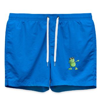 Cooler Frosch mit Sonnenbrille Macht den Dab Dance - Badeshorts - Cobalt blue - Vorne - AI Model Male 185 light (185cm)