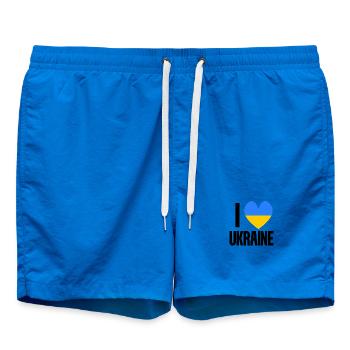 Ukraine - Short de bain - cobalt blue - Devant - AI Model Male 185 light (185cm)