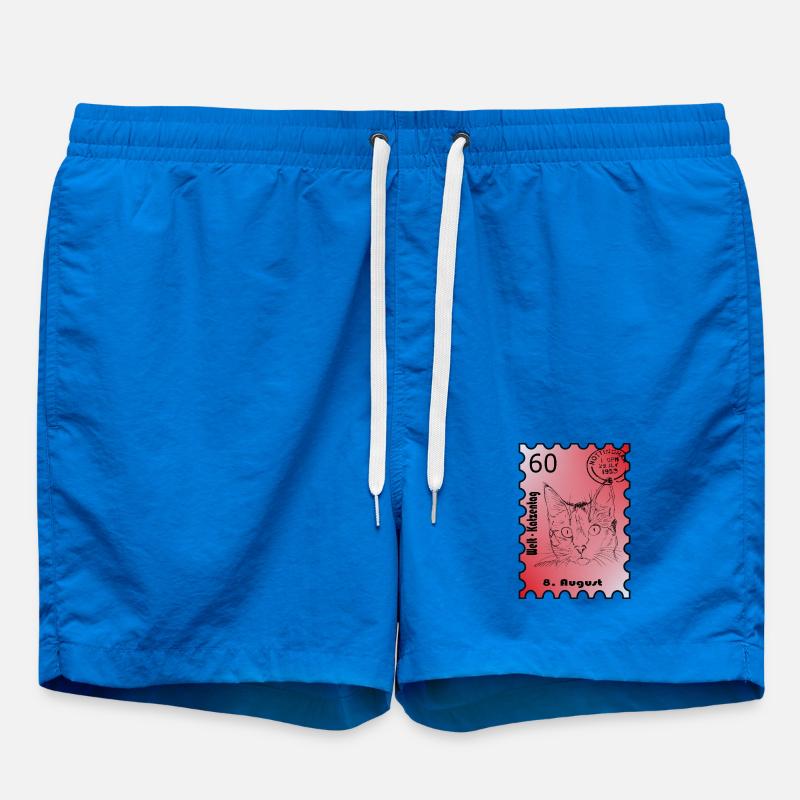 Timbre Journée du chat - Short de bain - cobalt blue