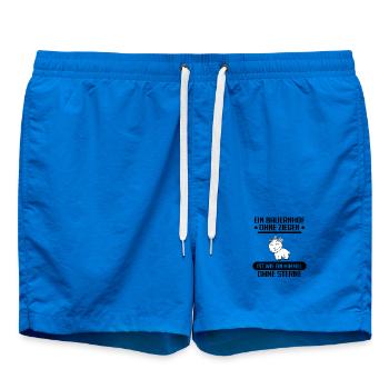 Ziege Ziegenbock Bock - Badeshorts - Cobalt blue - Vorne - AI Model Male 185 light (185cm)