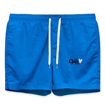 Opa 2023 - Opa werden - Bald Opa - Badeshorts - Cobalt blue - Vorne - AI Model Male 185 light (185cm)