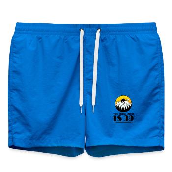 39. Geburtstag Wanderer 39 Jahre alt Berg Wandern - Badeshorts - Cobalt blue - Vorne - AI Model Male 185 light (185cm)