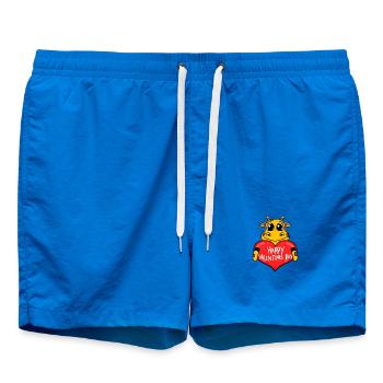 Girafe cœur de la Saint-Valentin - Short de bain - cobalt blue - Devant - AI Model Male 185 light (185cm)