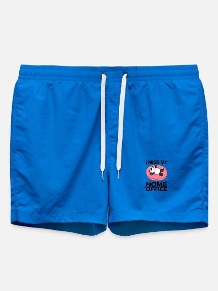 Home Office Miss Humor Funny - Swim Trunks - cobalt blue