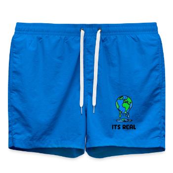 Mother Earth Statement Planet Eco-Friendly - Swim Trunks - cobalt blue - Front