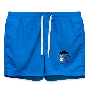 Halloween Geist Regenschirm Herzen Fantasy - Badeshorts - Cobalt blue - Vorne - AI Model Male 185 light (185cm)