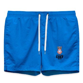 Eule - Badeshorts - Cobalt blue - Vorne - AI Model Male 185 light (185cm)