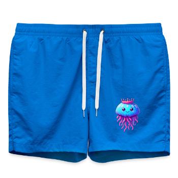 Eine Qualle mit Krone - Badeshorts - Cobalt blue - Vorne