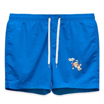 Ho Ho Ho Rentier Weihnachten - Badeshorts - Cobalt blue - Vorne - AI Model Male 185 light (185cm)