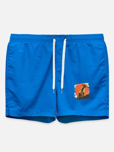 Lion from mountain Retro - Swim Trunks - cobalt blue