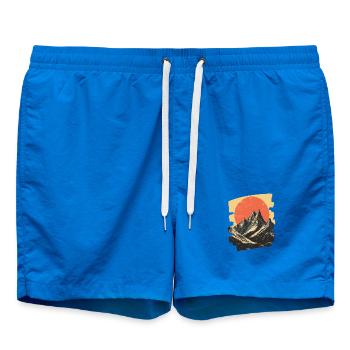 Berge Klettern Kletterer Wandern - Badeshorts - Cobalt blue - Vorne - AI Model Male 185 light (185cm)