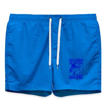 Mascotte rétro méditerranéenne bandol bateau - Short de bain - cobalt blue - Devant
